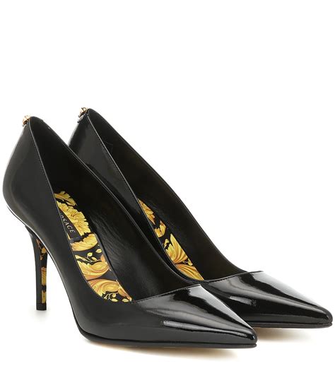 versace leather pumps